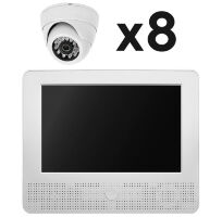 Комплект видеонаблюдения AHD 2Мп KIT-A9208HD 8 камер для помещения, регистратор с монитором
