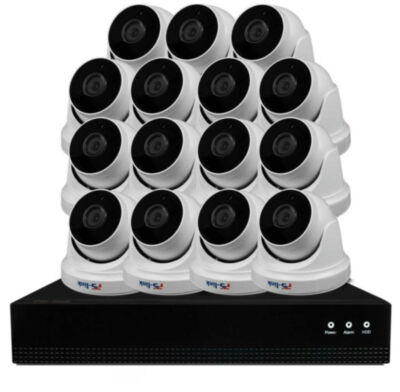 Комплект видеонаблюдения IP Ps-Link KIT-A815IP-POE / 8Мп / 15 камер / питание POE 