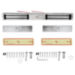 Замок электромагнитный PS-ML280D двойной с LED индикацией и усилием 560кг - Замок электромагнитный PS-ML280D двойной с LED индикацией и усилием 560кг