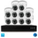 Комплект видеонаблюдения IP 5Мп KIT-A510IPM-POE 10 камер с микрофоном для помещения, питание PoE, ночная съёмка - Комплект видеонаблюдения IP 5Мп KIT-A510IPM-POE 10 камер с микрофоном для помещения, питание PoE, ночная съёмка
