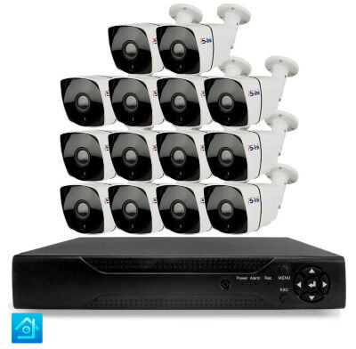 Комплект видеонаблюдения AHD 8Мп KIT-C814HD 14 камер для улицы, ночная съемка, датчик движения Комплект всепогодного 4K AHD-видеонаблюдения KIT-C814HD - это профессиональное решение премиум-класса для наружной установки на объектах с повышенными требованиями к детализации изображения и интеллектуальному анализу: банках, автозаправочных станциях, коттеджных поселках, промышленных предприятиях, логистических центрах, парковках и других территориях, где критически важно различать мельчайшие детали на значительном удалении.