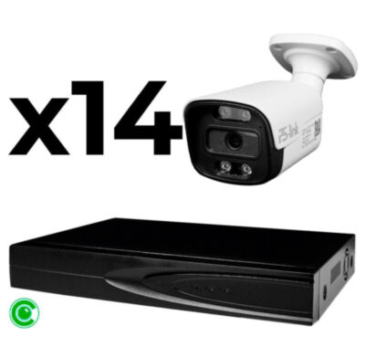 Комплект видеонаблюдения IP 5Мп KIT-C514IP-ST 14 камер для улицы, аналитика, детекция человека, детекция автомобиля, область вторжения Профессиональный комплект IP-видеонаблюдения  KIT-C514IP-ST - это профессиональное решение для тотальной защиты крупных объектов с бескомпромиссными требованиями к качеству изображения и интеллектуальной аналитике: промышленных объектов, режимных территорий, логистических центров, аэропортов, стадионов и других объектов повышенной ответственности.