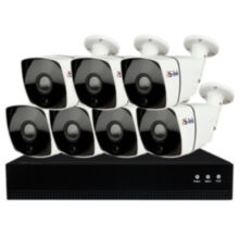Комплект видеонаблюдения IP 5Мп  KIT-С507IP-POE 7 камер с ночной съемкой для улицы, с датчиком движения, питание PoE