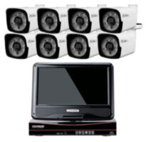 Комплект видеонаблюдения AHD 5Мп KIT-C9508HD 8 камер для улицы, регистратор с монитором