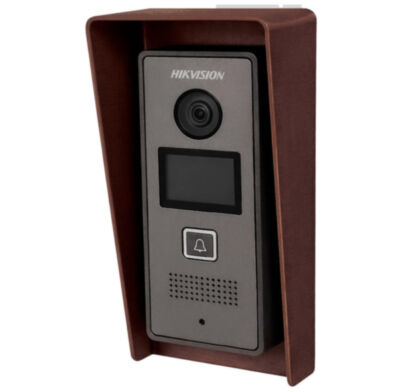 Козырек для видеодомофона hikvision DS-KV медный Специально разработанный защитный козырёк для вызывных панелей Hikvision серии DS-KV (включая модели DS-KV6xxx, DS-KV8xxx и другие с габаритами около 140x60 мм) надёжно защищает оборудование от дождя, снега, пыли и прямых солнечных лучей, предотвращая перегрев и увеличивая срок службы.
