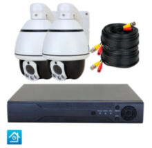 Готовый комплект AHD видеонаблюдения с 2 поворотными камерами 2 Мп для дома, офиса PST AHD-K02RTF