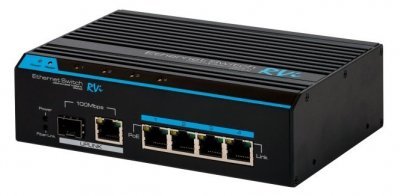 Коммутатор PoE RVi-NS0402 V.2 4 портов 10/100 Мбит/с + PoE IEEE 802.3af, мощность 120 Вт