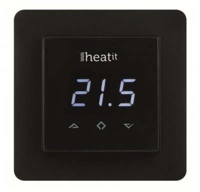 Термостат теплого пола Heatit (HEA_5430498) Черный Термостат для регулировки теплого пола Heatit позволяет устанавливать температуру теплого пола не только с телефона или контролера, но и с дисплея на термостате. 
Устройство отличает красивый дизайн, которыйвишется в любой интерьер.