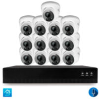 Комплект видеонаблюдения IP 5Мп KIT-A513IPM-POE 13 камер с микрофоном для помещения, питание PoE, ночная съёмка