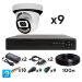 Комплект видеонаблюдения AHD 2Мп KIT-A209HDC 9 камер для помещения с LED-подсветкой, без микрофона - Комплект видеонаблюдения AHD 2Мп KIT-A209HDC 9 камер для помещения с LED-подсветкой, без микрофона