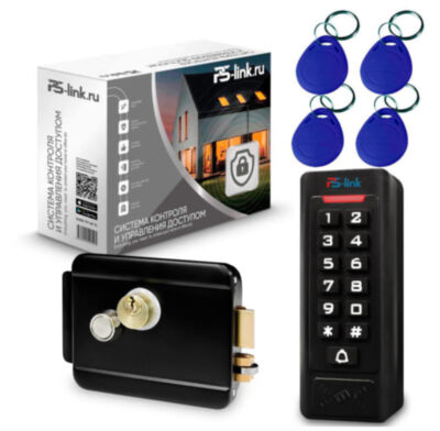 Система СКУД KIT-C1EM-W-B на 1 дверь, Wi-Fi, EM-Marine, 2000 ключей, электромеханический замок Комплект СКУД  KIT-C1EM-W-B для одной двери на базе клавиатуры с контроллером доступа, четырех RFID ключей и электро механического замка с рабочим напряжением 12Вольт.