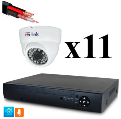 Комплект видеонаблюдения AHD 5Мп KIT-A511HD-MX KIT-A511HD-MX — готовый комплект видеонаблюдения AHD 5 Мп с записью звука для крупного дома, склада, магазина, производства, офиса или территории с несколькими зонами контроля.