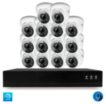 Комплект видеонаблюдения IP 5Мп  KIT-A514IPM-POE 14 камер с микрофоном для помещения, питание PoE, ночная съёмка