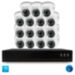 Комплект видеонаблюдения IP 5Мп KIT-A515IPM-POE 15 камер с микрофоном для помещения, питание PoE, ночная съёмка - Комплект видеонаблюдения IP 5Мп KIT-A515IPM-POE 15 камер с микрофоном для помещения, питание PoE, ночная съёмка