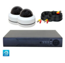 Готовый комплект AHD видеонаблюдения с 2 поворотными камерами 2 Мп для дома, офиса PST AHD-K02RTB
