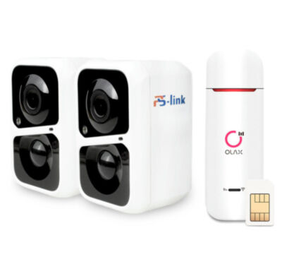 Комплект видеонаблюдения 4G Ps-Link KIT-DB042-4G / 2Мп / 2 камеры 