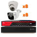 Комплект видеонаблюдения IP 2Мп KIT-B216IP-POE 8 камер для помещения, 8 камер для улицы, ночная съёмка, POE питание - Комплект видеонаблюдения IP 2Мп KIT-B216IP-POE 8 камер для помещения, 8 камер для улицы, ночная съёмка, POE питание