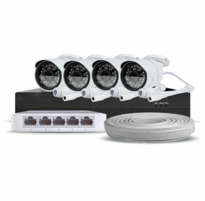 Комплект видеонаблюдения IP Ps-Link KIT-C504IP / 5Мп / 4 камеры 