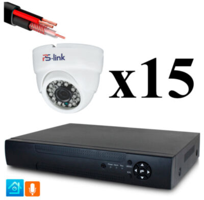 Комплект видеонаблюдения AHD 5Мп KIT-A515HD-MX KIT-A515HD-MX — готовый комплект видеонаблюдения AHD 5 Мп с записью звука для крупного дома, склада, магазина, производства, офиса или территории с несколькими зонами контроля.