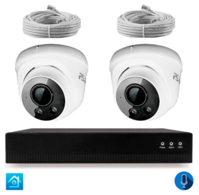 Комплект видеонаблюдения IP 8Мп KIT-A802IPM-POE 2 камеры 8Мп с микрофоном для помещения, питание PoE, ночная съёмка KIT-A802IPM-POE - полноценный комплект видеонаблюдения состоящий из 4 портового IP видеорегистратора c PoE питанием и двух 4K камер видеонаблюдения (для помещения) с микрофоном.