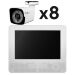 Комплект видеонаблюдения AHD 5Мп KIT-C9508HD 8 камер для улицы, регистратор с монитором - Комплект видеонаблюдения AHD 5Мп KIT-C9508HD 8 камер для улицы, регистратор с монитором
