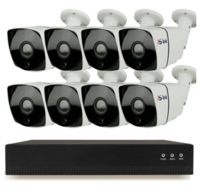 Комплект видеонаблюдения IP Ps-Link KIT-C208IP-POE / 2Мп / 8 камер / питание POE 
