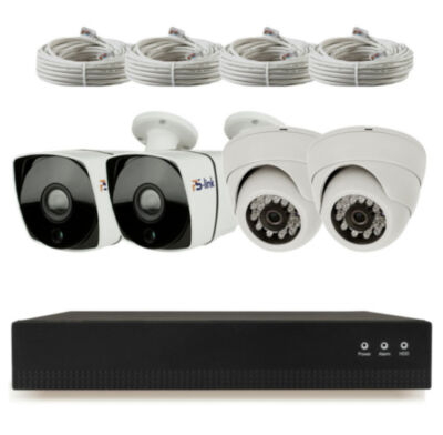 Комплект видеонаблюдения IP Ps-Link KIT-B204IP / 2Мп / 4 камеры 