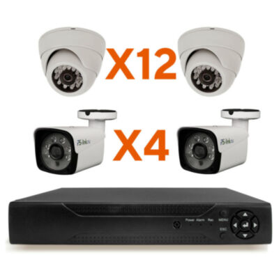 Комплект видеонаблюдения AHD 2Мп Ps-Link KIT-B2124HD / 16 камер 