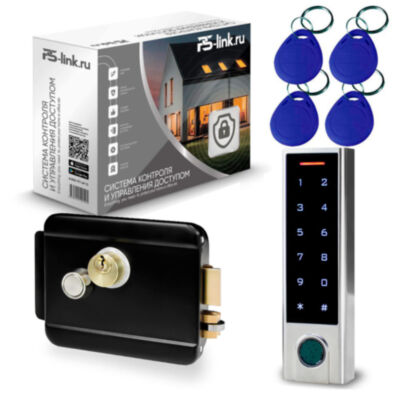 Система СКУД KIT-HF3WF-B/ сканер отпечатков / эл. механический замок / RFID, WIFI Комплект СКУД с wifi подключением  KIT-HF3WF-B для одной двери на базе клавиатуры с контроллером доступа, четырех RFID ключей, кнопкой выхода и электро механического замка с рабочим напряжением 12Вольт.