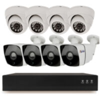 Комплект видеонаблюдения IP 2Мп KIT-B208IP-POE 8 камер с ночной съемкой, с датчиком движения, питание PoE