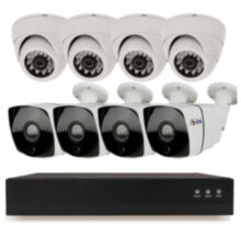 Комплект видеонаблюдения IP 2Мп  KIT-B208IP-POE 8 камер с ночной съемкой, с датчиком движения, питание PoE