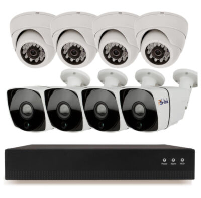 Комплект видеонаблюдения IP 2Мп KIT-B208IP-POE 8 камер с ночной съемкой, с датчиком движения, питание PoE KIT-B208IP-POE - это полноценный комплект видеонаблюдения состоящий из IP видеорегистратора с PoE, 4-х уличных и 4-х купольных для помещения камер видеонаблюдения c PoE технологией питания.