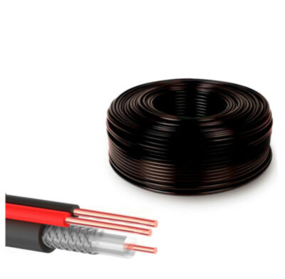 Кабель КВК RG-59 + 2 x 0,5 кв.мм бухта 10 метров Ps-Link CB10 