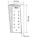 Козырек для панели доступа PS-T1202EM-WP-W медный, PETG пластик, защита от дождя и пыли - Козырек для панели доступа PS-T1202EM-WP-W медный, PETG пластик, защита от дождя и пыли