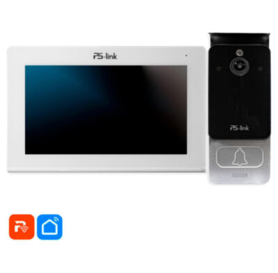Комплект видеодомофона Ps-Link PS-i730TM IP 7", белый, умный, с WiFi и вызывной панелью 