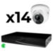 Комплект видеонаблюдения IP 8Мп KIT-A814IP-ST 14 камер для помещения, аналитика, детекция человека, область вторжения - Комплект видеонаблюдения IP 8Мп KIT-A814IP-ST 14 камер для помещения, аналитика, детекция человека, область вторжения