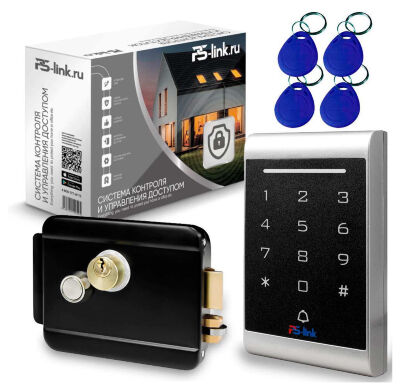Система СКУД KIT-1203MF-B на 1 дверь, панель со считывателем RFID 13МГц Mifare, замок черный накладной, НЗ тип Комплект СКУД KIT-1203MF-B — это универсальное и готовое к установке решение для организации системы контроля доступа на объектах различного назначения: от жилых комплексов до офисов, гостиниц и складов.