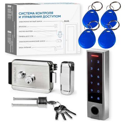 Комплект СКУД Undino KIT-ACP502EM-SS с нержавеющим замком, RFID, WIFI, отпечаток Готовый комплект СКУД Undino KIT-ACP502EM-SS — это премиальное решение для организации интеллектуального контроля доступа с биометрической идентификацией, удалённым управлением через смартфон и гигиеничным исполнением запорного устройства.