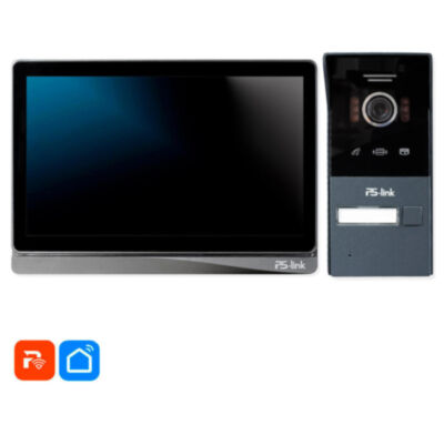 Комплект видеодомофона Ps-Link PS-i840TM IP 8", черный, умный, с WiFi и вызывной панелью IP-видеодомофон  PS-i840TM с 8-дюймовым IPS-экраном — современное решение для контроля доступа и обеспечения безопасности дома.