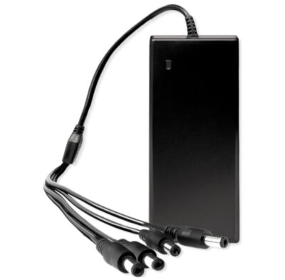 Блок питания 12В/5А Ps-Link PS-EU1205-4C на 4 разъёма DJK-11 видеонаблюдения Блок питания PS-EU1205-4C — это надёжное и функциональное решение с четырьмя штекерами для электропитания оборудования систем видеонаблюдения.