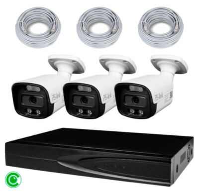Комплект видеонаблюдения IP 8Мп KIT-C803IP-ST 3 камеры для улицы, умная аналитика, детекция человека, детекция автомобиля, область вторжения Флагманский комплект IP-видеонаблюдения  KIT-C803IP-ST - это профессиональное решение для тотальной защиты крупных объектов с бескомпромиссными требованиями к качеству изображения и интеллектуальной аналитике: промышленных объектов, режимных территорий, логистических центров, аэропортов, стадионов и других объектов повышенной ответственности.