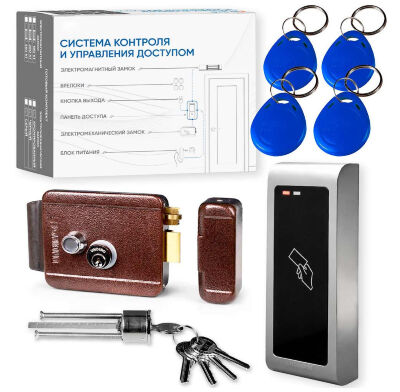 Комплект СКУД Undino KIT-CR301EM-B эл. механический замок, RFID, бюджет 10000 Готовый комплект СКУД Undino KIT-CR301EM-B — это эстетичное и надёжное решение для организации автономного контроля доступа с расширенным журналированием событий, упрощённым управлением и визуальной гармонией с фасадом.