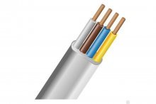 Кабель телефонный 4 жилы, 100 м., белый, Cu (ШТЛП-4)  REXANT
