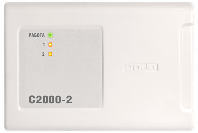 Контроллер доступа Болид С2000-2 Контроллер доступа на 2 считывателя, интерфейс touch memory или Виганд, 2 охранных ШС и 2 выходных реле