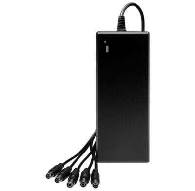 Блок питания 12В/5А Ps-Link PS-EU1205-5C 5 разъёмов DJK-11 видеонаблюдения Блок питания PS-EU1205-5C — это надёжное и функциональное решение с четырьмя штекерами для электропитания оборудования систем видеонаблюдения.