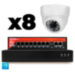 Комплект видеонаблюдения IP 8Мп KIT-A808IP-PL 8 камер для помещения, программный датчик движения, удаленный доступ, ночное видение - Комплект видеонаблюдения IP 8Мп KIT-A808IP-PL 8 камер для помещения, программный датчик движения, удаленный доступ, ночное видение