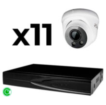 Комплект видеонаблюдения IP 5Мп  KIT-A511IP-ST 11 камер для помещения, аналитика, детекция человека, область вторжения
