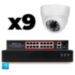 Комплект видеонаблюдения IP 8Мп KIT-A809IP-PL 9 камер для помещения, программный датчик движения, удаленный доступ, ночное видение - Комплект видеонаблюдения IP 8Мп KIT-A809IP-PL 9 камер для помещения, программный датчик движения, удаленный доступ, ночное видение