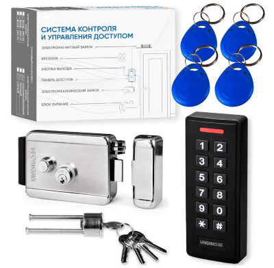 Комплект СКУД Undino KIT-ACP301EM-CH эл. механический замок, RFID Готовый комплект СКУД Undino KIT-ACP301EM-CH — это стильное и надёжное решение для организации автономного контроля доступа на объектах с повышенными требованиями к эксплуатации, коррозионной стойкости и эстетике исполнения.
