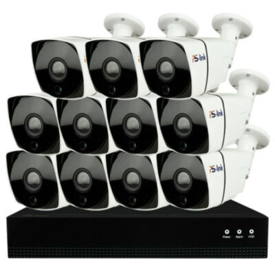 Комплект видеонаблюдения IP Ps-Link KIT-C811IP-POE / 8Мп / 11 камер / питание POE 